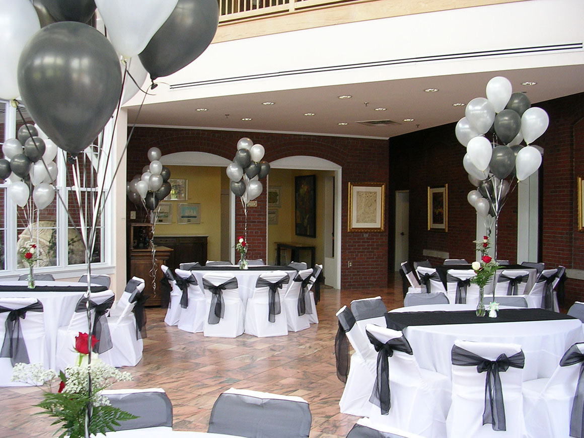 Black & White themed reception