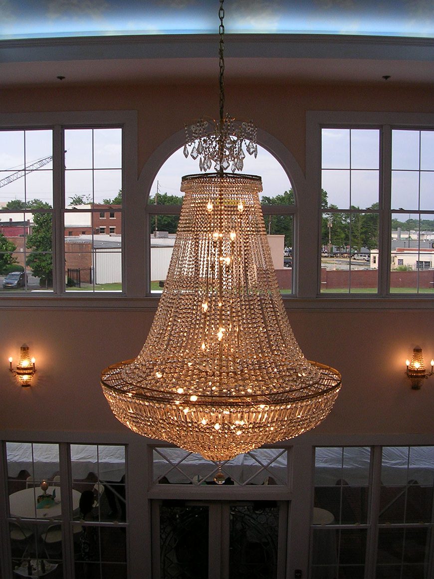 Pendant Chandelier – the focal point of our atrium