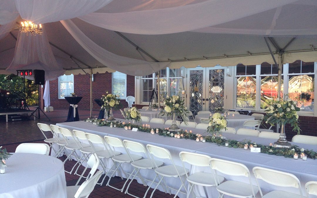 Reception on the patio